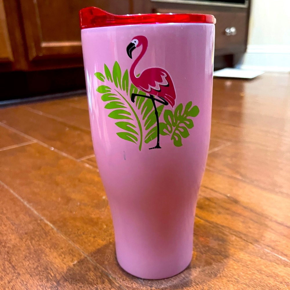 Pink Flamingo stainless steel hot or cold Coffee water Cup